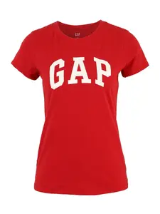 Gap Petite Tričko 'CLSC'  červená / biela