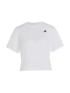 ADIDAS PERFORMANCE Funkčné tričko 'PWR ESS'  čierna / biela