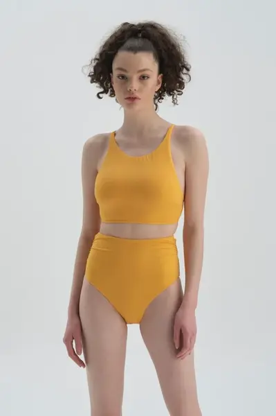 Dagi Yellow Spodní díl bikin s vysokým pasem