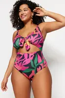 Dámské jednodílné plavky Trendyol TBBSS23AM00008/Black