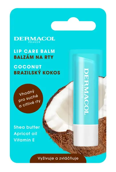 DERMACOL Výživný balzam na pery, kokos