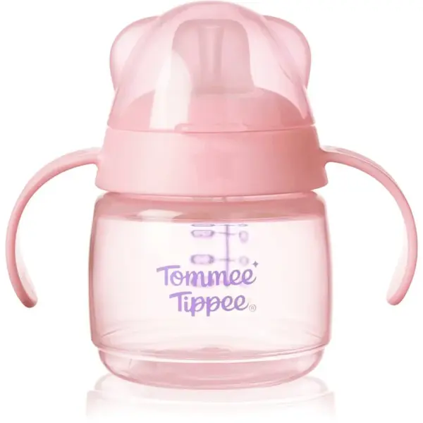 Tommee Tippee Transition Spout Cup netečúci hrnček 4m+ Pink 150 ml