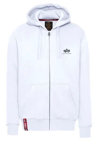 ALPHA INDUSTRIES Mikina  čierna / biela
