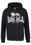 LONSDALE Tepláková bunda 'Krafty'  čierna / biela