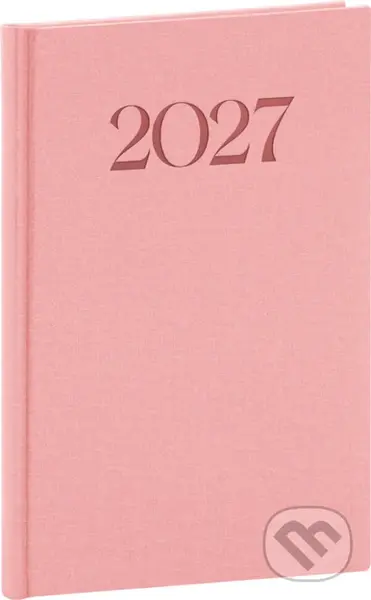 NOTIQUE Týždenný diár Biella 2027 (ružový)