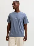 JACK & JONES Tričko 'JJESoho'  dymovo šedá / biela