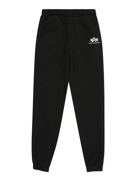 ALPHA INDUSTRIES Nohavice  čierna / biela