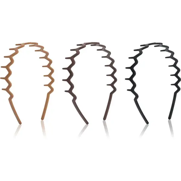 Brushworks Zig Zag Headbands čelenka do vlasů 3 ks