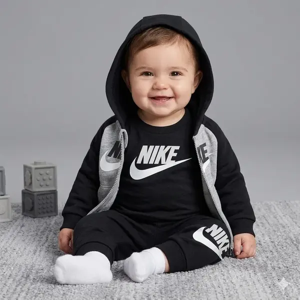 Nike kids color blocked hbr jogger set 6m