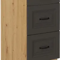 Spodní skříňka Stilo 40 D 3S BB - Premium Box Barva korpusu: Dub artisan, Barva dvířek: Grafit