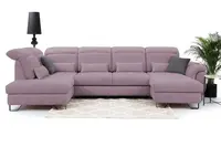 Sedací souprava Giovani do U - látka Urban Provedení: Pravá U, Nožičky: Nožičky kovové - chrom, látka: Urban 7