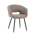 MID.YOU ŽIDLE S PODRUČKAMI, šedohnědá