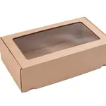 25 ks - Darčeková krabica s priehľadným vekom 350x200x100