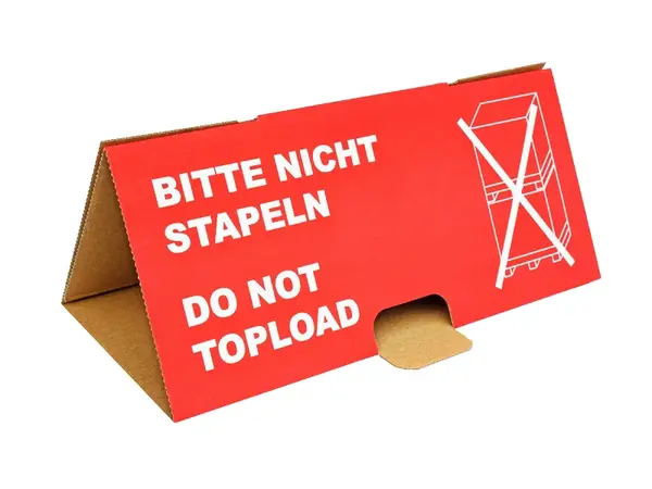 3 ks - Paletizačná strieška NESTOHOVAŤ, červená, 3 ks súprava