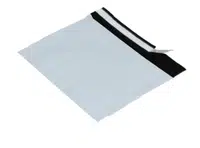 50 ks - Obálka plastová samolepiaca bielo-čierna 650x450, hr. 0,06 (80% podiel recyklátu)