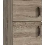 Skříň policová P4 Barva korpusu: Wenge, Lišta: Šedá, Barva dvířek: Lancelot