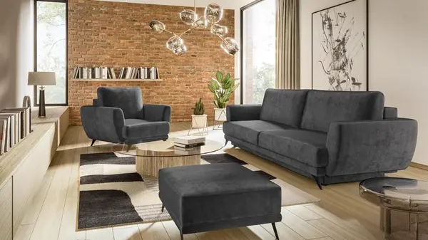 Sestava Megis - 3F+1F+taburet látka: Nube 6