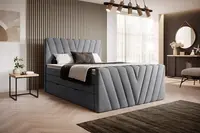 Boxspring Candice Rozměr: 160 x 200 cm, látka: Sola 6