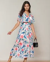 Resti Women's pleated floral midi dress