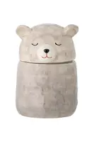 Nádoba s víkem Bloomingville Puk Jar 440 ml šedá barva