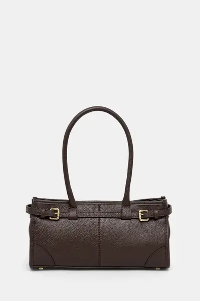 Kožená kabelka Answear.LAB hnědá barva