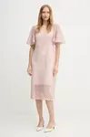 Šaty Joseph Ribkoff béžová barva, midi, 251744