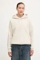 Mikina G-Star Raw Premium core 2.0 dámská, bílá barva, s kapucí, hladká, D21255-C235