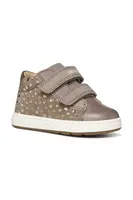 Dětské kožené polobotky Geox BIGLIA růžová barva, B044CC.007AK