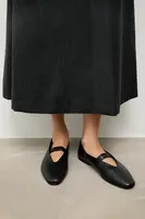 Kožené baleríny Answear.LAB černá barva