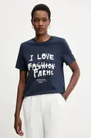 Bavlněné tričko Weekend Max Mara CLOWN