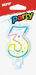 Dortová svíčka MFP č. 3 duhová