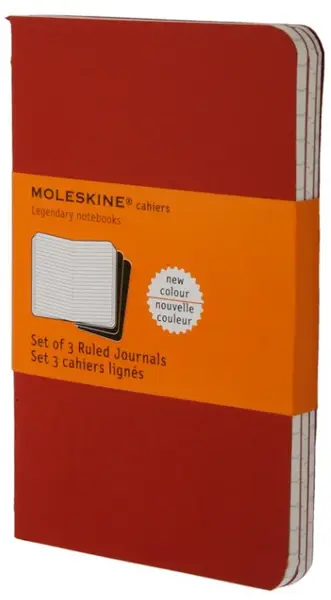 Sešity MOLESKINE 3 ks linkované červené S