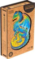 Unidragon dřevěné puzzle - Drak, velikost S