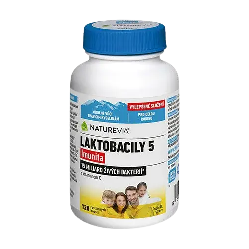 NATUREVIA Laktobacily 5 Imunita 120 kapslí