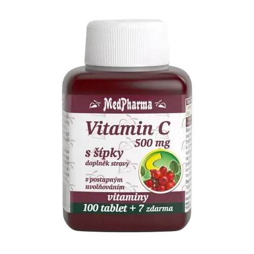 MEDPHARMA Vitamín C 500mg so šípkami 107 tabliet