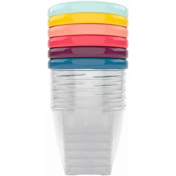 Babymoov Bowls Multicolor miska s viečkom 6x250 ml