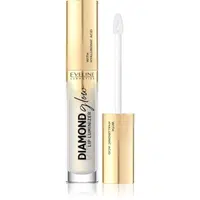 Eveline Cosmetics Diamond Glow trblietavý lesk na pery s kyselinou hyalurónovou odtieň 07 Golden Dust 4.5 ml