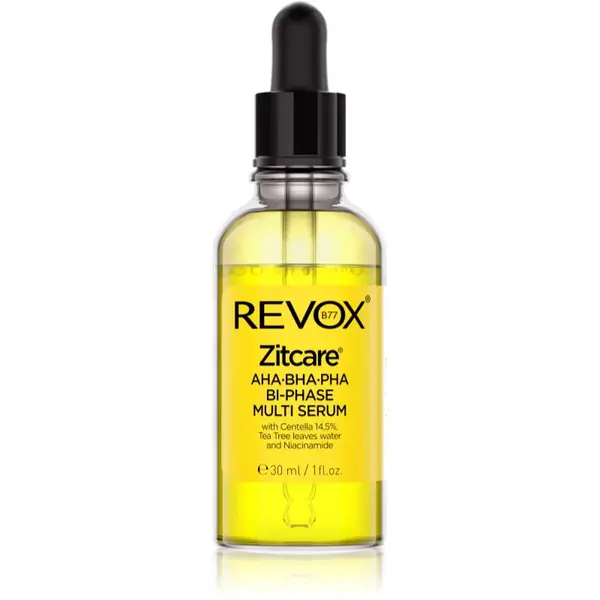 Revox B77 Zitcare AHA BHA PHA Bi-Phase Multi Serum dvojfázové sérum na vyhladenie a zmatnenie pleti 30 ml