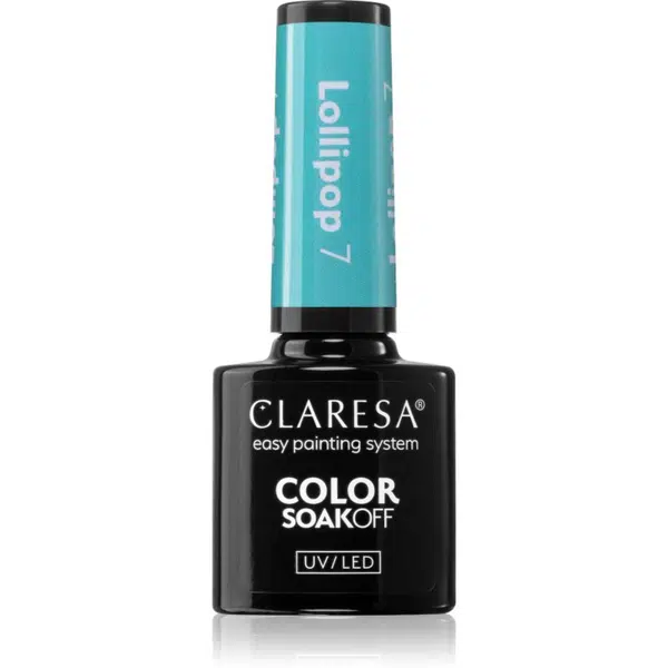Claresa SoakOff UV/LED Color Lollipop gélový lak na nechty odtieň 5 g