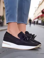 Resti Women's moccasins on a low wedge Fethole