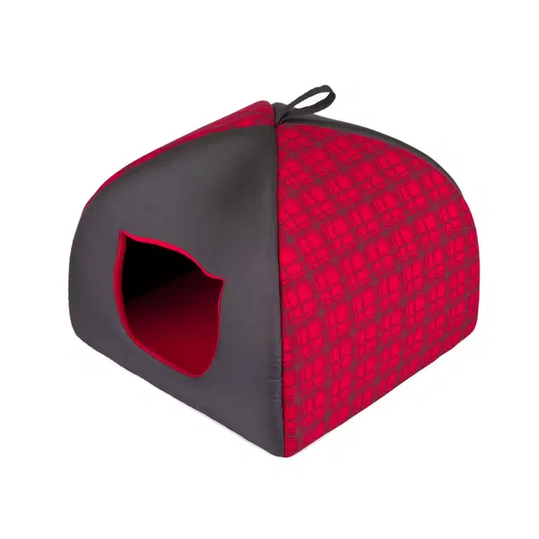 Iglu pre mačky Reedog Red Strips - L