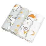 T-TOMI Látkové plienky Jednorožci 4 ks