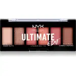 NYX Professional Makeup Ultimate Edit Petite Shadow paletka očných tieňov odtieň 01 Warm Neutrals 6x1.2 g