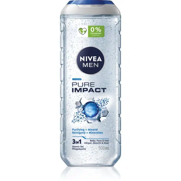 NIVEA MEN Pure Impact sprchový gél pre mužov 500 ml