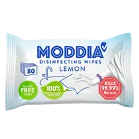 MODDIA Dezinfekčné obrúsky citrón 80 ks