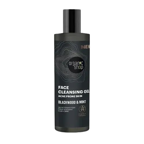 ORGANIC SHOP Čistiaci gél na pleť Blackwood a mäta 200 ml