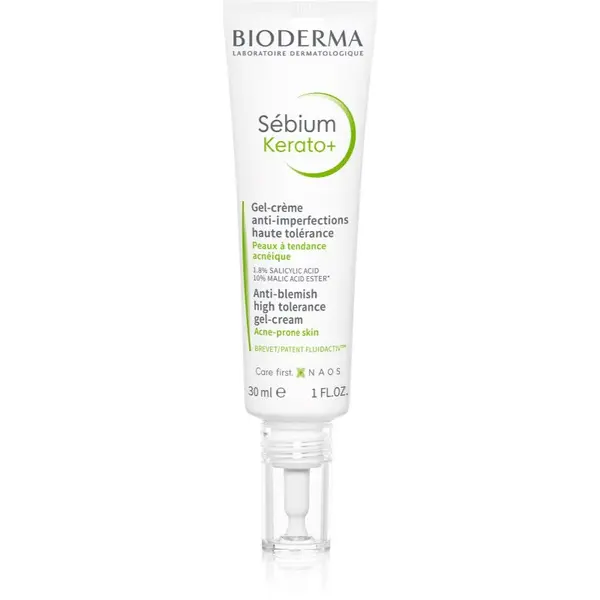Bioderma Sébium Kerato+ gélový krém proti nedokonalostiam aknóznej pleti 30 ml