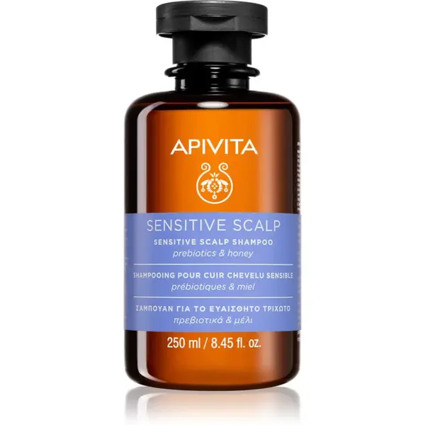 Apivita Sensitive Scalp Shampoo šampón pre citlivú a podráždenú pokožku hlavy bez sulfátov 250 ml