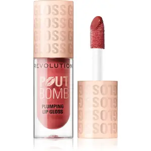 Revolution Pout Bomb lesk na pery so zväčšujúcim efektom odtieň Melba Warm Peach 4.6 ml