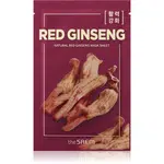 The Saem Natural Mask Sheet Red Ginseng plátenná maska pre kompletnú starostlivosť 21 ml